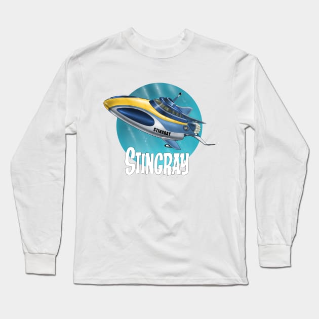 Stingray graphic Long Sleeve T-Shirt by RichardFarrell